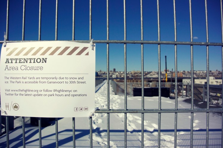 High Line in the snow
