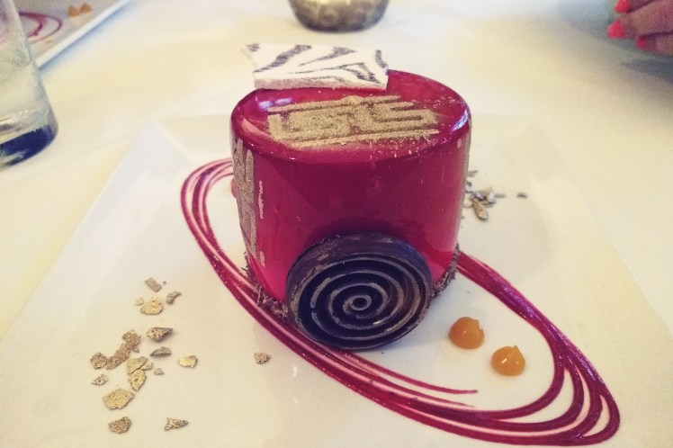 Gianni's red chocolate mousse